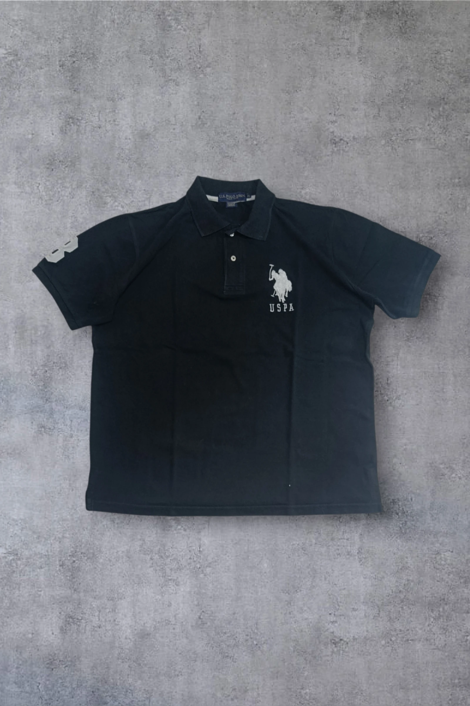 | Polo U.S. Polo Assn Men's | Color Negro | Big Pony | Logo Embroidered | Size XL |